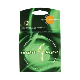Night Light Glow in the Dark Condoms (3 Pack)