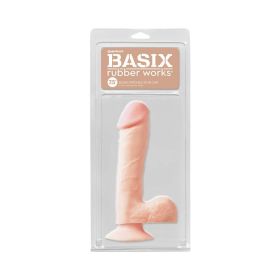Basix Rubber Works 7.5 in. Dong With Balls & Suction Cup