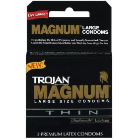 Trojan Magnum Thin Large Size Condoms with UltraSmooth Lubricant 3