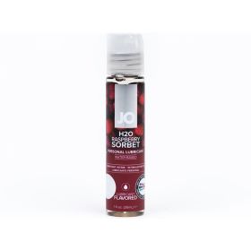 JO H2O Raspberry Sorbet Flavored Water Based Lubricant 1 oz.