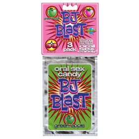 BJ Blast Oral Sex Candy 3 Pack (Strawberry  Cherry & Green Apple)