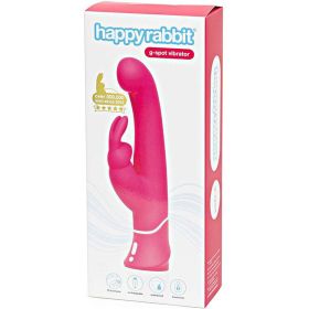 Happy Rabbit G Spot Rechargeable Silicone Rabbit Vibrator Pink