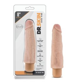 Dr. Skin Cock Vibe 14 Realistic 8 in. Vibrating Dildo Beige
