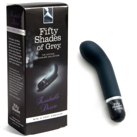 Fifty Shades of Grey Insatiable Desire Silicone Mini G Spot Vibrator Black