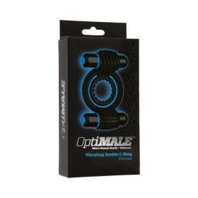 OptiMALE Â– Vibrating Double C Ring Black