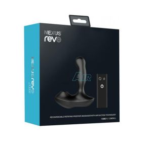 Nexus Revo Air Rotating Prostate Massager With Suction Black