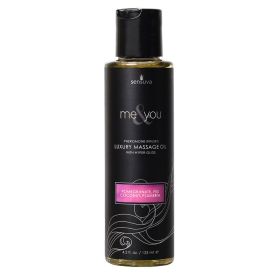 Sensuva Me & You Pheromone Infused Luxury Massage Oil Pomegranate  Fig  Coconut  Plumeria