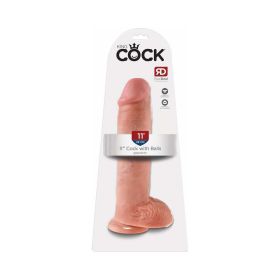 King Cock 11 in. Cock With Balls Realistic Suction Cup