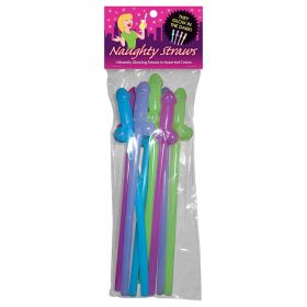 Glow in the Dark Naughty Straws 8 Pack