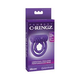 Fantasy C Ringz Silicone Vibrating Prolong Performance Ring Purple
