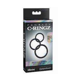 Fantasy C Ringz Silicone 3 Ring Stamina Set Black
