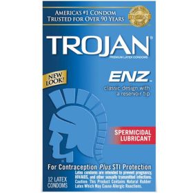 Trojan Enz with Spermicidal Lubricant 12