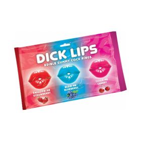 Dick Lips Edible Gummy Cock Rings 3 Pack