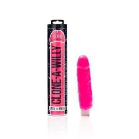 Clone A Willy DIY Vibrating Dildo Kit Glow in the Dark Hot Pink