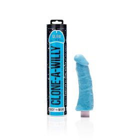 Clone A Willy DIY Vibrating Dildo Kit Glow in the Dark Blue