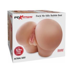 PDX Fuck Me Silly Bubble Butt Dual Entry Mega Masturbator Beige