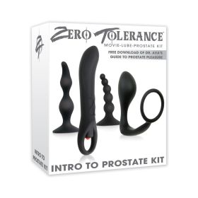 Zero Tolerance Intro To Prostate Kit 4 Piece Anal Play Set With DVD
