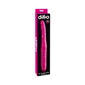 Dillio 16 in. Double Dong Realistic Dual Ended Dildo Pink