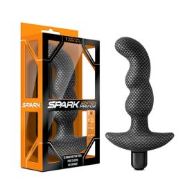 Spark Ignition PRV 02 Vibrating Silicone Prostate Massager Carbon Fiber