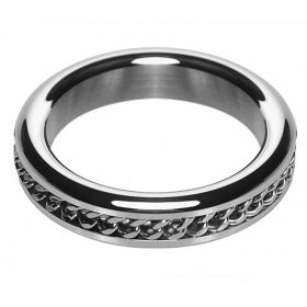M2M Chrome C Ring w/Chain Design 1.75in
