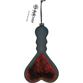 Sportsheets Sex & Mischief Enchanted Heart Paddle Dual Sided Burgundy