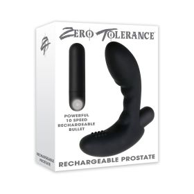 Zero Tolerance Eternal P Spot Rechargeable Vibrating Prostate Massager Black