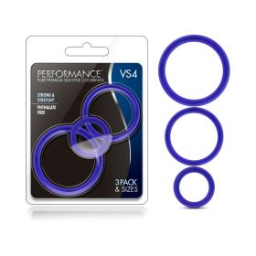 Performance VS4 Pure Premium Silicone Cockrings 3 Pack