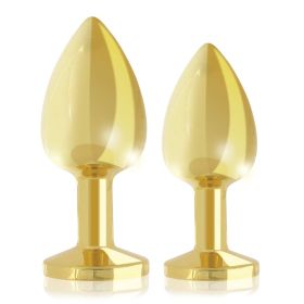 Rianne S 2 Piece Booty Plug Luxury Set Gold