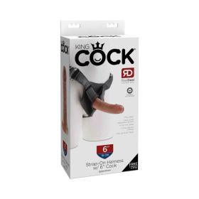 King Cock Strap On Harness With 6 in. Cock Tan
