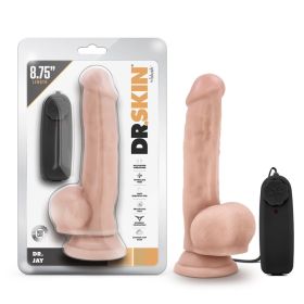 Dr. Skin Dr. Jay Realistic 8.75 in. Vibrating Dildo with Balls