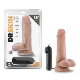 Dr. Skin Dr. Rob 6.5 in. Vibrating Dildo with Balls