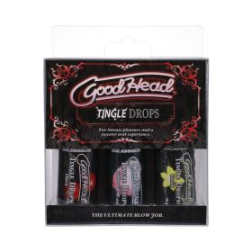 GoodHead Tingle Drops 3 Pack French Vanilla  Cotton Candy  Sweet Cherry