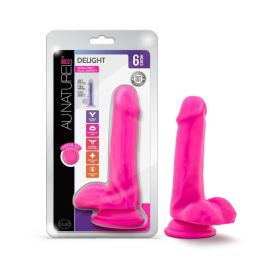 Au Naturel Bold Delight 6 in. Posable Dual Density Dildo with Balls