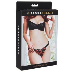 Sportsheets SaffronÂ Adjustable Strap On Harness Red