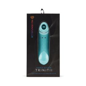 Nu Sensuelle Trinitii 3 in 1 Suction Tongue Vibe Electric Blue