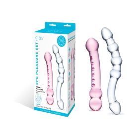 Glas 2 Piece Double Pleasure Glass Dildo Set