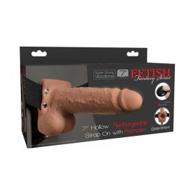 Fetish Fantasy Series Vibrating 7 in. Hollow Strap On With Balls