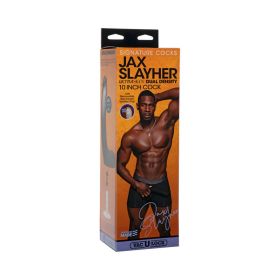 Signature Cocks Jax Slayher 10 Inch ULTRASKYN Cock with Removable Vac U Lock Suction Cup Chocolate