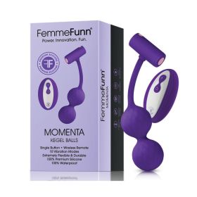 FemmeFunn Momenta Rechargeable Remote Controlled Silicone Kegel Balls Purple