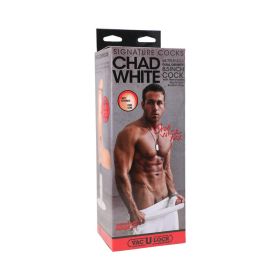 Signature Cocks Chad White 8.5 Inch ULTRASKYN Cock with Removable Vac U Lock Suction Cup Vanilla