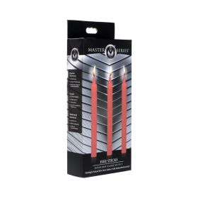 Master Series Fire Sticks Fetish Drip Candles 3 Piece Set