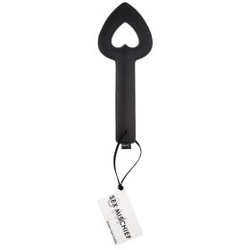 Sportsheets Sex & Mischief Shadow Heart Paddle Open Center Black