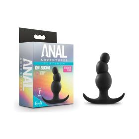 Anal Adventures Platinum Silicone Stacked Plug