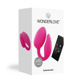 Love to Love Wonderlove Dual Stimulation Clitoris & G Spot Vibrator With Remote Pink
