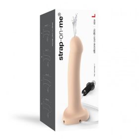 Strap On Me Silicone Cum Dildo Vanilla Large (fluid not included)