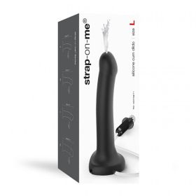 Strap On Me Silicone Cum Dildo Black Large (fluid not included)