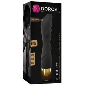 Dorcel Flexi & Joy Bendable Silicone G Spot and Clitoris Vibrator Black/Gold