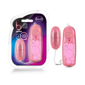 B Yours Glitter Power Bullet Remote Controlled Egg Vibrator Pink