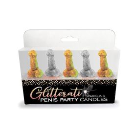Glitterati Penis Party Sparkling Candles 5 Pack