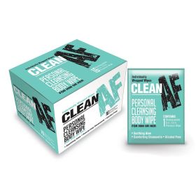 Clean AF Individually Wrapped Personal Cleaning Body Wipe 16